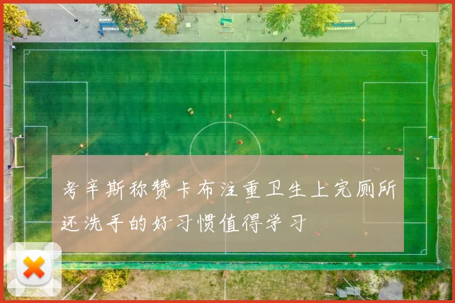 考辛斯称赞卡布注重卫生上完厕所还洗手的好习惯值得学习