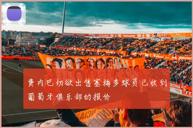 费内巴切欲出售塞梅多球员已收到葡萄牙俱乐部的报价